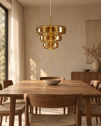 Sprawdź Lampa wisząca BAZAR BIZAR bursztynowa szklana 45 cm