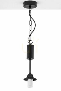 Lampa wisząca Jupiter NOLA 2171 czarna z białą kulą E27 small 6