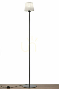Lampa podłogowa Jupiter MILO 2178 czarna z białym abażurem E27 small 1