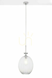 Lampa wisząca Jupiter ORIA 2179 chrom, przezroczyste szkło E27 small 0