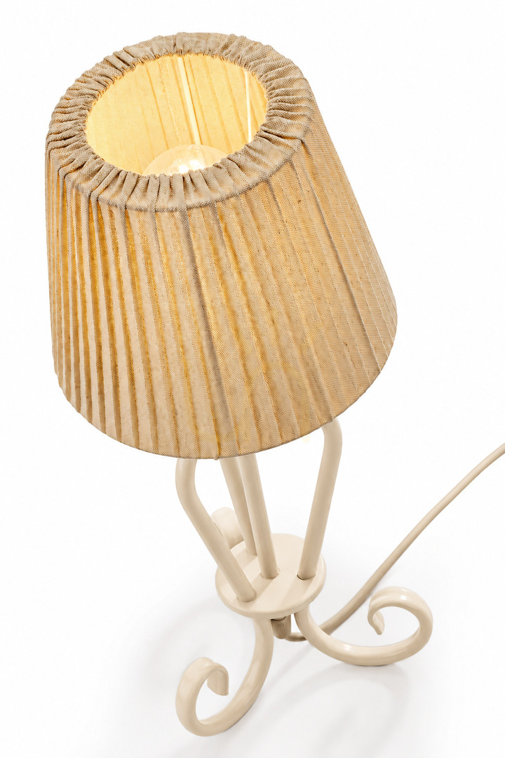 Obejrzyj Lampa stołowa Jupiter ELPIS 2201, piaskowa, E27 Lampa stołowa Jupiter ELPIS 2201, piaskowa, E27
