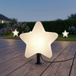 Biała Gwiazda Ogrodowa Star 30cm 1x E27 Ip44 Biały IP44 small 3