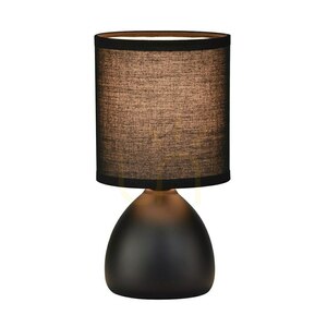 Czarna Lampka Nocna Sabrina 1x E14 Czarny small 4
