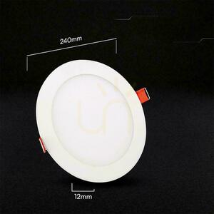 Panel LED wpuszczany okrągły V-TAC PRO VT-2207CCT 22W 1900lm CCT 3000K/4000K/6500K Ø24 cm, biały small 3