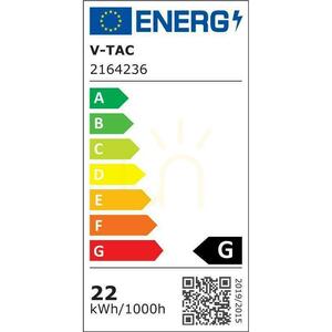 Panel LED wpuszczany okrągły V-TAC PRO VT-2207CCT 22W 1900lm CCT 3000K/4000K/6500K Ø24 cm, biały small 9