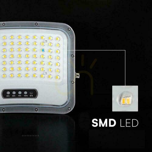 Sprawdź Naświetlacz LED solarny V-TAC 12W pilot auto timer IP65 czarny CCT VT-105W 3000K-4500K-6500K 2000lm