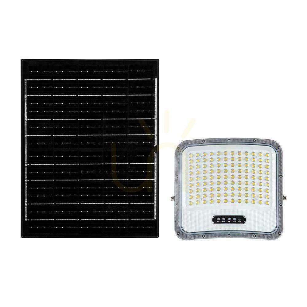Sprawdź Naświetlacz LED solarny V-TAC 20W pilot auto timer IP65 czarny CCT VT-205W 3000K-4500K-6500K 2000lm Naświetlacz LED solarny V-TAC 20W pilot auto timer IP65 czarny CCT VT-205W 3000K-4500K-6500K 2000lm