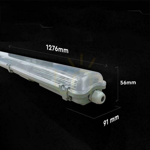 Sprawdź Oprawa hermetyczna korpus V-TAC LED do świetlówek 2x120cm IP65 PC+ABS VT-120002