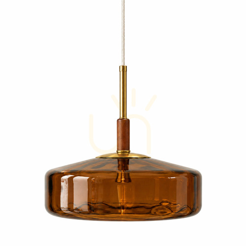 Sprawdź Lampa wisząca BAZAR BIZAR Cognac S szkło metal brązowa 30 cm