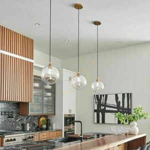 Mała lampa wisząca Skye 20 cm - klasyczny mosiądz Quintiesse small 3