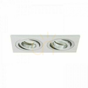 Oprawa wpuszczana PASADENA GU10 SQ II 2xGU10 aluminium szczotkowane 230 V small 1