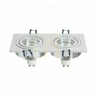 Oprawa wpuszczana PASADENA GU10 SQ II 2xGU10 aluminium szczotkowane 230 V small 2