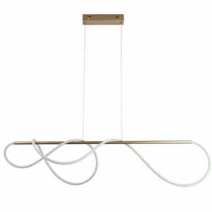 Lampa wisząca Endon Attalea mosiężna biała LED 43,7W 5100lm 3000K small 7