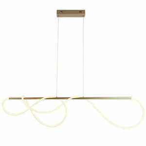 Lampa wisząca Endon Attalea mosiężna biała LED 43,7W 5100lm 3000K small 0