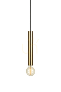 Lampa wisząca Markslojd Sencillo 108259 mosiądz metalowa 1x40W small 0