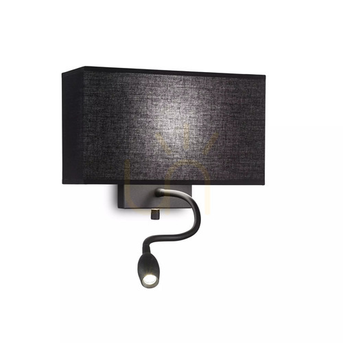 Sprawdź Kinkiet Ideallux HOTEL 215709 czarny E27/LED 32 cm