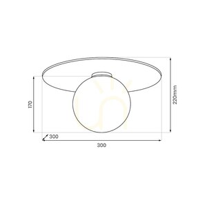 Lampa Sufitowa / Kinkiet Carter 1x E14 Natural small 10