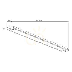 Czarna Lampka Podszafkowa 18 W 1100lm 5 Cct 60cm Czarny small 7