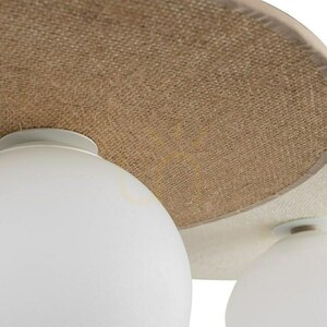 Biała Lampa Sufitowa Carter 3x E14 Biały + Natural small 7