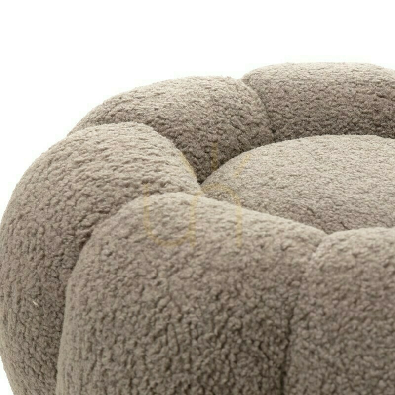 Wyświetl Pufa PERLE, kolor cappuccino, tkanina bouclé, zaokrąglone kształty Nova Nook Pufa PERLE, kolor cappuccino, tkanina bouclé, zaokrąglone kształty Nova Nook