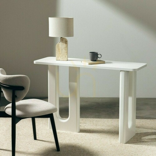 Sprawdź Biurko/konsola RICHI 120 cm, białe, z łukami Nova Nook