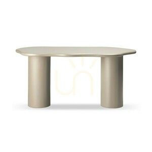 Stół jadalniany LUXE 160 cm, ciemny beż, zaokrąglone kształty Nova Nook 0 Stół jadalniany LUXE 160 cm, ciemny beż, zaokrąglone kształty Nova Nook small 0