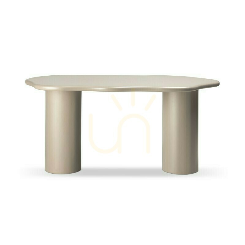 Sprawdź Stół jadalniany LUXE 160 cm, ciemny beż, zaokrąglone kształty Nova Nook Stół jadalniany LUXE 160 cm, ciemny beż, zaokrąglone kształty Nova Nook