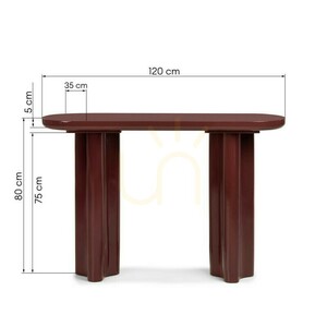 Biurko/konsola HALO 120 cm, bordowo-brązowe, błyszczące Nova Nook 4 Biurko/konsola HALO 120 cm, bordowo-brązowe, błyszczące Nova Nook small 4