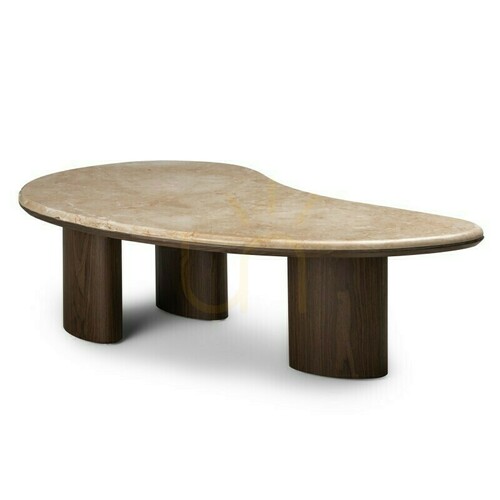 Sprawdź Stolik kawowy ELLE 110 cm, ciemny orzech/marmur Nova Nook