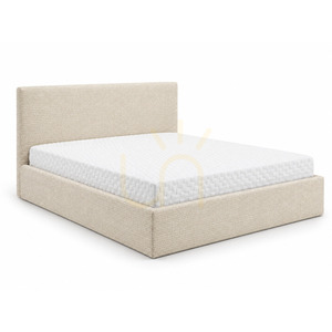 Łóżko tapicerowane SEMPLICE z schowkiem – 160x200 – GAVA 03 BEŻ Nova Nook small 0