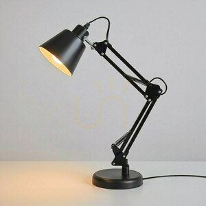 Czarna Lampka Biurkowa Primus Czarny 1x E27 small 0
