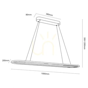 Czarna Lampa Wisząca Saturno 30 W Led Cct Czarny small 8