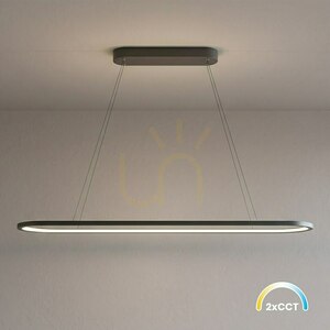 Czarna Lampa Wisząca Saturno 30 W Led Cct Czarny small 0