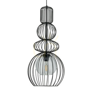 Kago Black Lampa Wisząca 1 Xe27 small 7