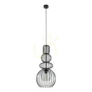 Kago Black Lampa Wisząca 1 Xe27 small 0