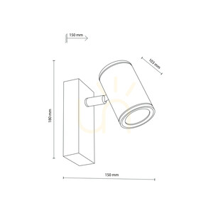 Nexo White Kinkiet Gu10 Ip44 small 6