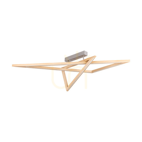 Sprawdź Lampa Sufitowa Vinci Dąb olejowany/Nikiel mat 2xLED 48 W 155 cm