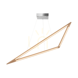 Lampa Wisząca Vinci Dąb olejowany/Nikiel mat 1xLED 35 W Up&Down 155 cm small 1