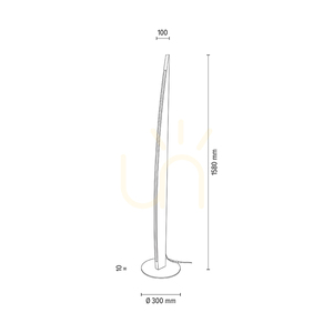 Lampa Podłogowa Dubai Dąb olejowany/Nikiel mat 1xLED 33 W Ø30 cm 5 Lampa Podłogowa Dubai Dąb olejowany/Nikiel mat 1xLED 33 W Ø30 cm small 5
