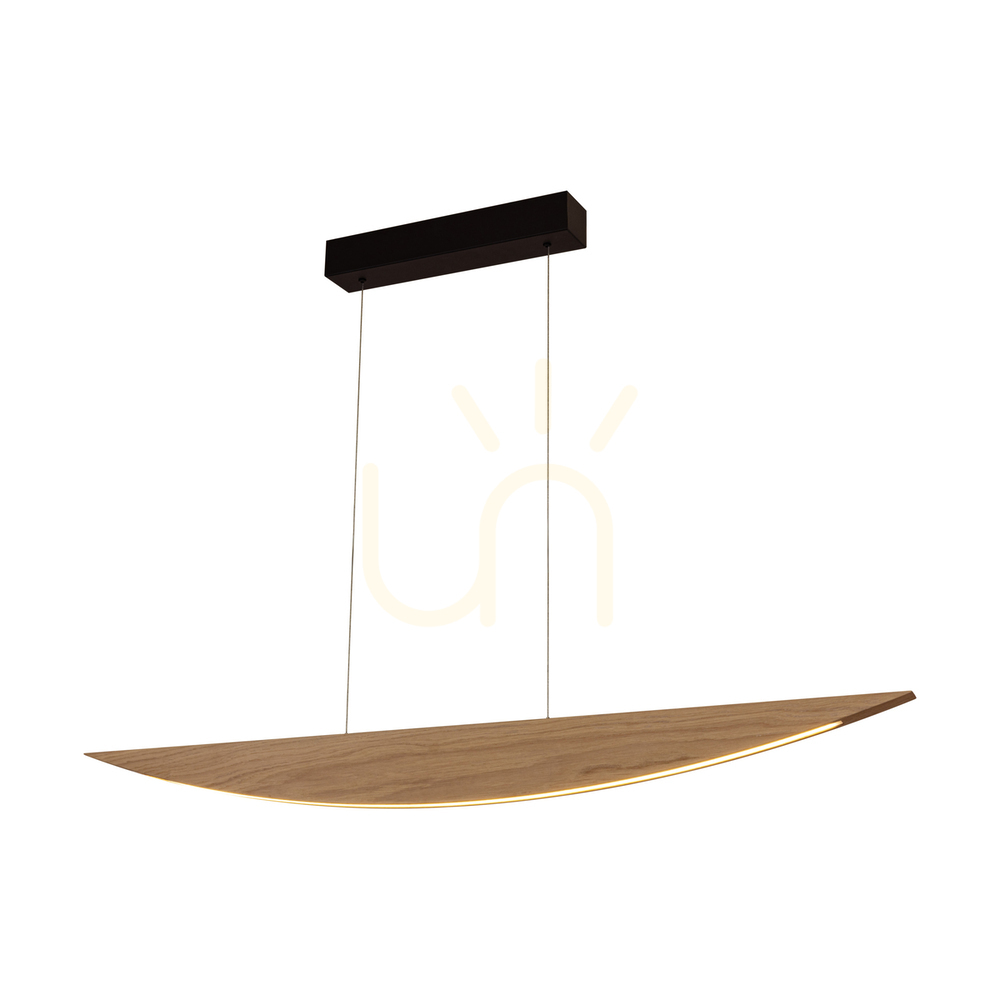 Zobacz Lampa Wisząca Dubai Dąb olejowany/Czarny 1xLED 23 W Up&Down 117 cm Lampa Wisząca Dubai Dąb olejowany/Czarny 1xLED 23 W Up&Down 117 cm