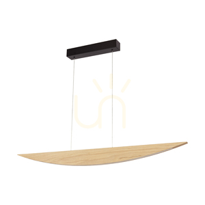 Lampa Wisząca Dubai Dąb olejowany/Czarny 1xLED 23 W Up&Down 117 cm 0 Lampa Wisząca Dubai Dąb olejowany/Czarny 1xLED 23 W Up&Down 117 cm small 0