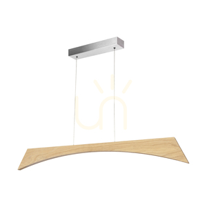 Lampa Wisząca Ziad Dąb olejowany/Nikiel mat 1xLED 23 W Up&Down 118 cm small 0