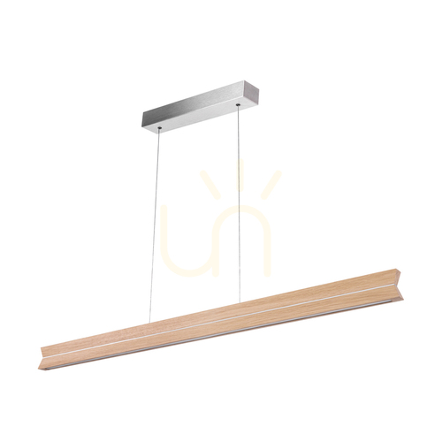 Sprawdź Lampa Wisząca Twin Dąb olejowany/Nikiel mat 3xLED 23 W Up&Down 100 cm