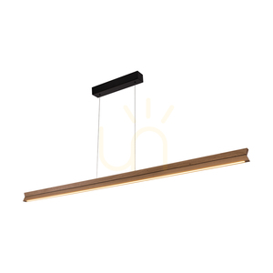 Lampa wisząca Brinova TWIN 160 cm, dąb olejowany i czarny, LED 42 W 3000 K, góra–dół small 1
