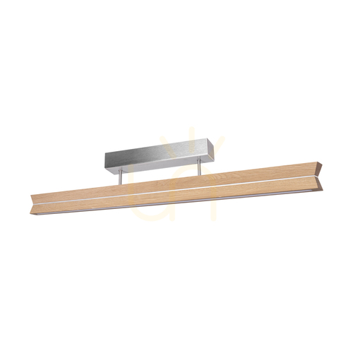 Sprawdź Lampa Sufitowa Twin Dąb olejowany/Nikiel mat 3xLED 23 W 100 cm