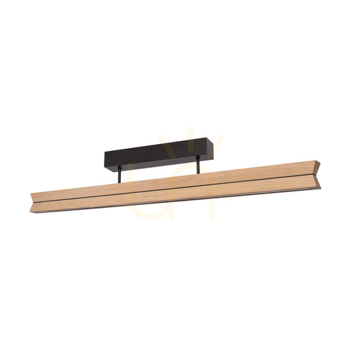 Sprawdź Lampa Sufitowa Twin Dąb olejowany/Czarny 3xLED 23 W 100 cm
