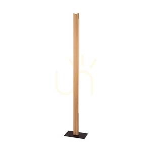 Lampa podłogowa Brinova TWIN LED 36 W, dąb olejowany i czarny, 151 cm small 1
