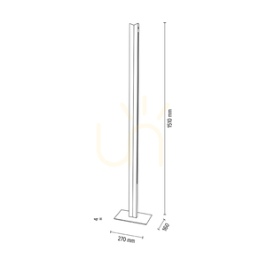 Lampa podłogowa Brinova TWIN LED 36 W, dąb olejowany i czarny, 151 cm small 4