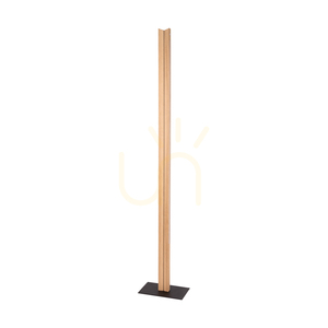 Lampa podłogowa Brinova TWIN LED 36 W, dąb olejowany i czarny, 151 cm small 0