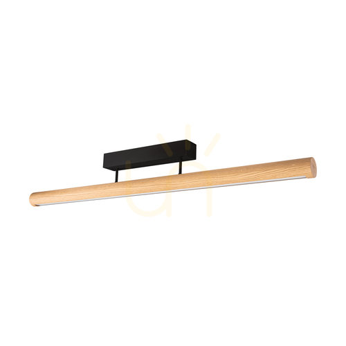 Sprawdź Lampa Sufitowa Conor Dąb olejowany/Czarny 1xLED 34.5 W Up&Down 120 cm